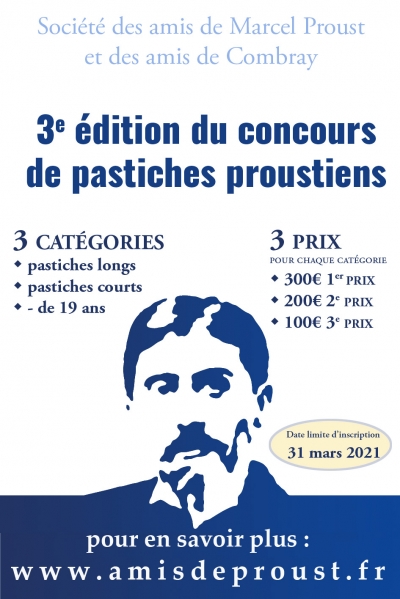 Publication des 55 pastiches reçus lors de la 3e édition du concours de pastiches proustiens