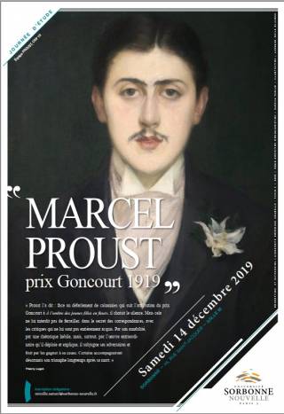 Changement de lieu - Journée d&#039;étude « Marcel Proust, prix Goncourt 1919 »